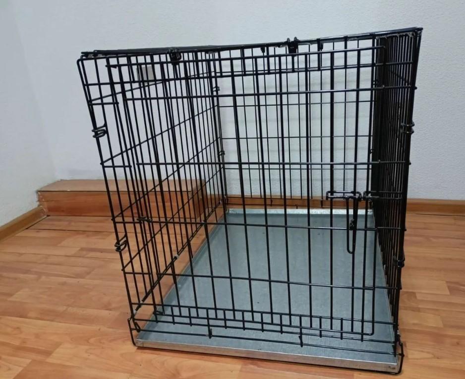 Клетка для собаки -77х62х59, металл поддон купить на Зозу.ру - фотография № 3